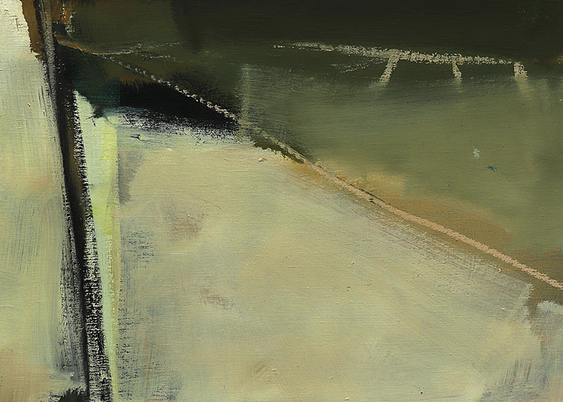 Untitled (Brown and Green Abstract), Painting, 1994