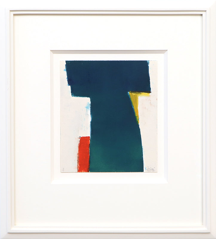 Untitled (Abstract in Blue, Teal, Red, & Yellow), Print