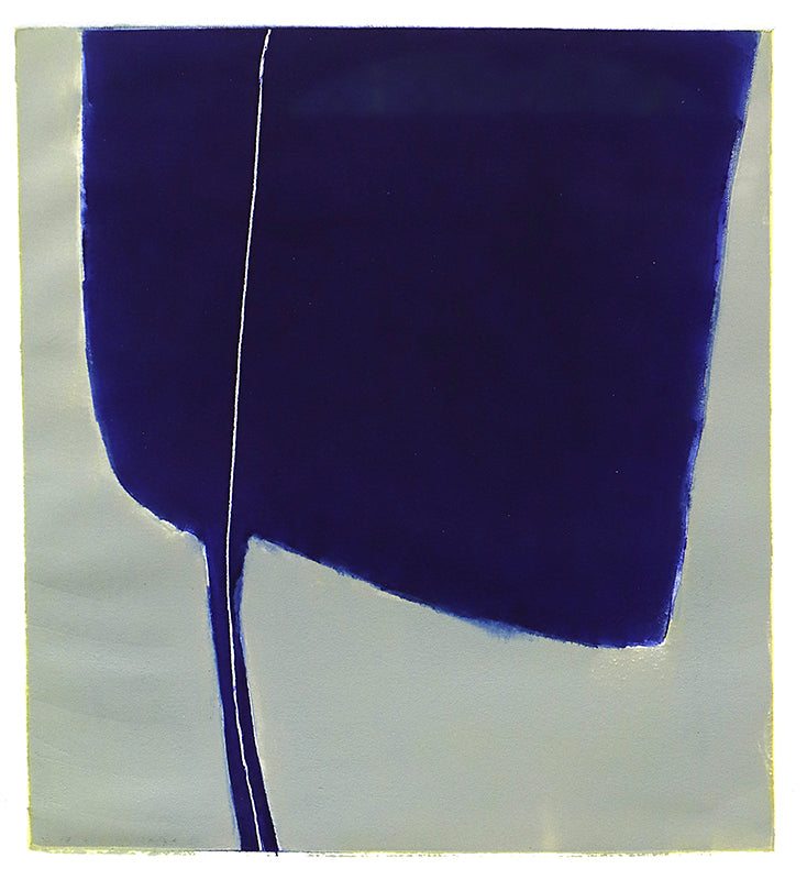Wilma Fiori (1929-2019) artwork for sale. Untitled (Abstract Blue and Grey), Print, circa 1990-2005, Denver, Colorado, Art Gallery)