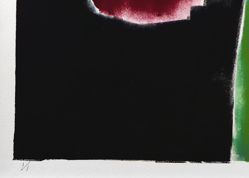 Untitled (Abstract Black, Cyan, Purple, Orange, and Green), Print, circa 1990-2005