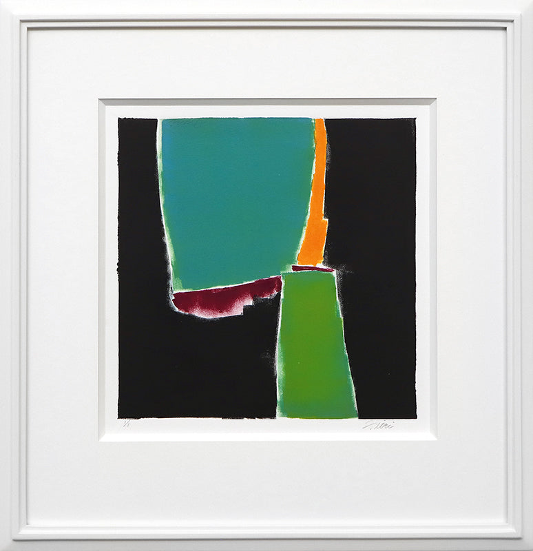 Untitled (Abstract Black, Cyan, Purple, Orange, and Green), Print, circa 1990-2005