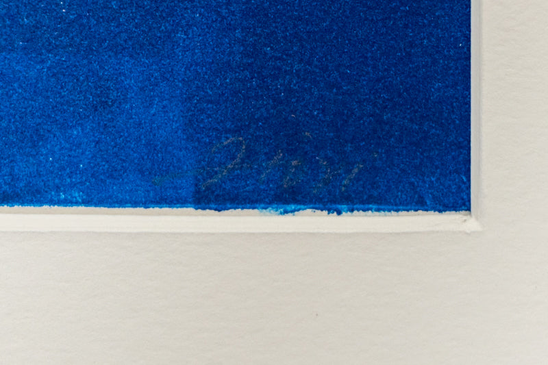 Untitled (Abstract Green and Blue with Orange), Print, circa 1990-2005