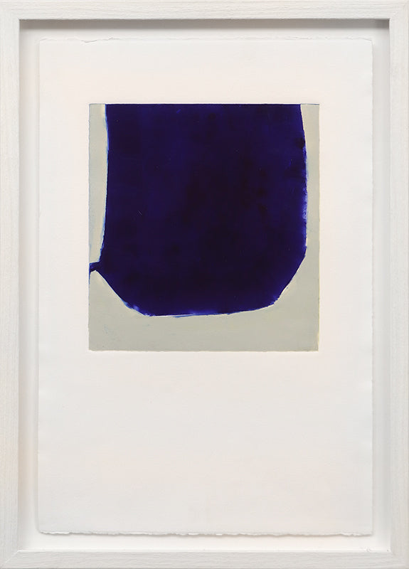 Untitled (Abstract Blue on Grey), Print