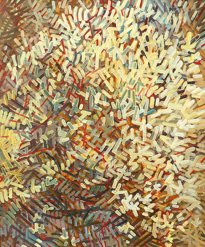 Suzanne VandeBoom artwork for sale. Untitled (Abstract in Red, Brown, Amber, and Olive), Painting, Denver, Colorado, Art Gallery)