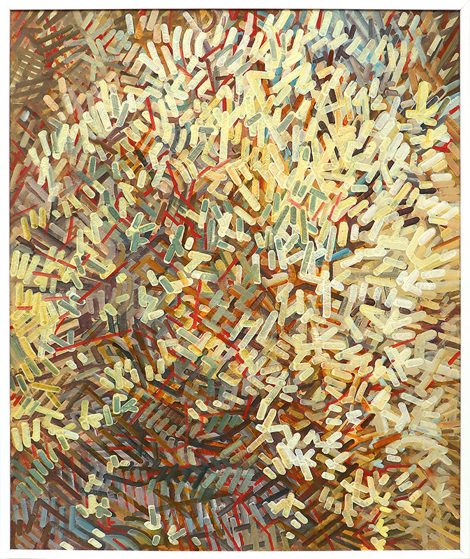 Untitled (Abstract in Red, Brown, Amber, and Olive), Painting