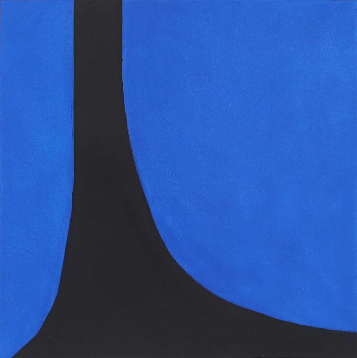 Wilma Fiori (1929-2019) artwork for sale. Untitled (Black with Blue Ovals Abstract), Print, circa 1990-2005, Denver, Colorado, Art Gallery)