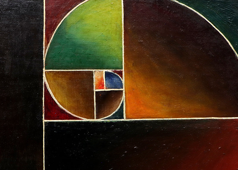 Logarithmic Spiral #2, Painting, circa 1970-1979