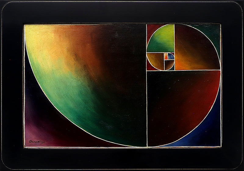 Logarithmic Spiral #2, Painting, circa 1970-1979