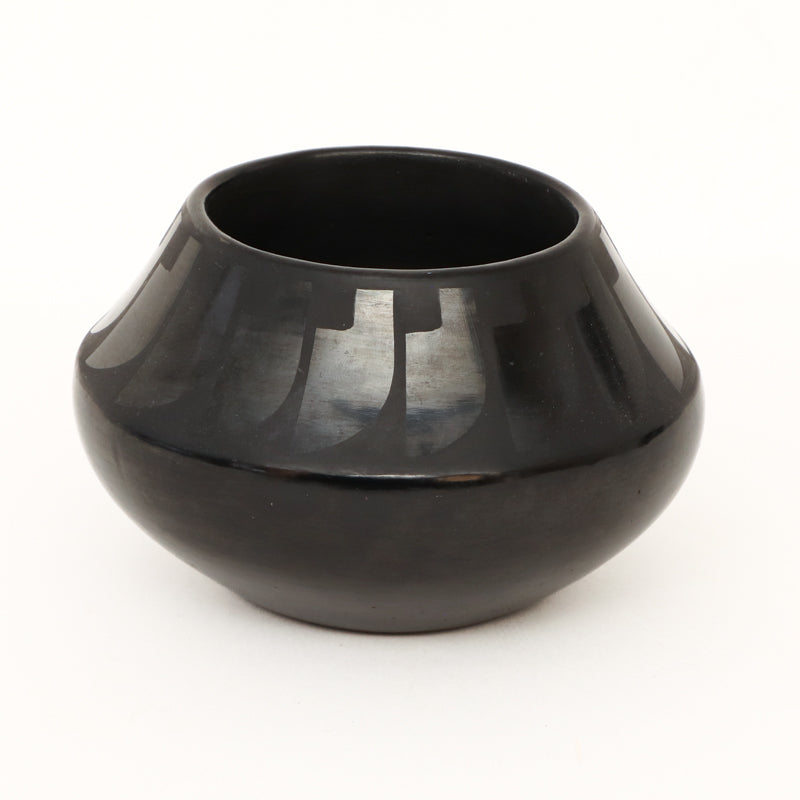Blackware Jar with Feather Design, circa 1925-1943