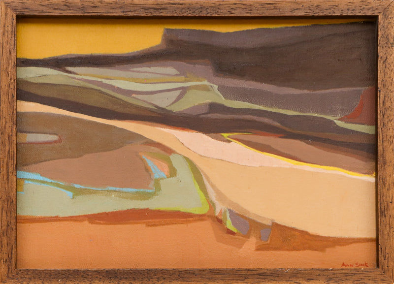 Desert Landscape (Abstracted Composition of a Desert Landscape), Painting, 1960