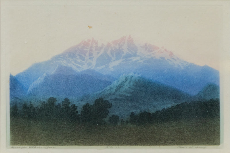 George Elbert Burr (1859-1939) artwork for sale. Longs Peak, Estes Park, Colorado, No. 2, Print, circa 1920, Denver, Colorado, Art Gallery)