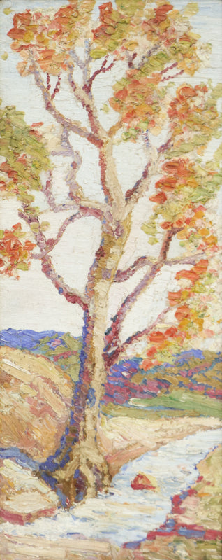 Sandzen (school of) artwork for sale. Cottonwoods by the Creek, Painting, circa 1930, Denver, Colorado, Art Gallery)
