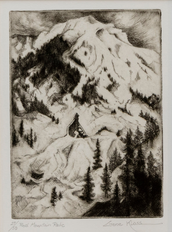 Gene Kloss (1903-1996) artwork for sale. Red Mountain Relic (View of Red Mountain, Colorado), Print, Denver, Colorado, Art Gallery)