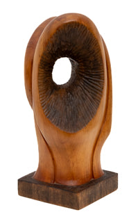Untitled (Biomorphic Carved Wood Sculpture), Sculpture, circa 1950-1970