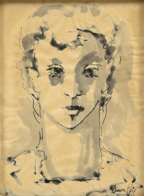 Eunice Katz (1927-2008) artwork for sale. Adolescence (Portrait of a Woman), Painting, Denver, Colorado, Art Gallery)