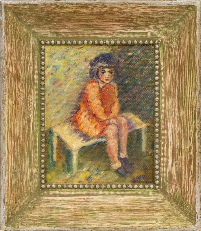 Untitled (Proper Sitting Child), Painting