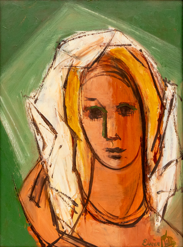 Eunice Katz (1927-2008) artwork for sale. Untitled (Portrait), Painting, Denver, Colorado, Art Gallery)