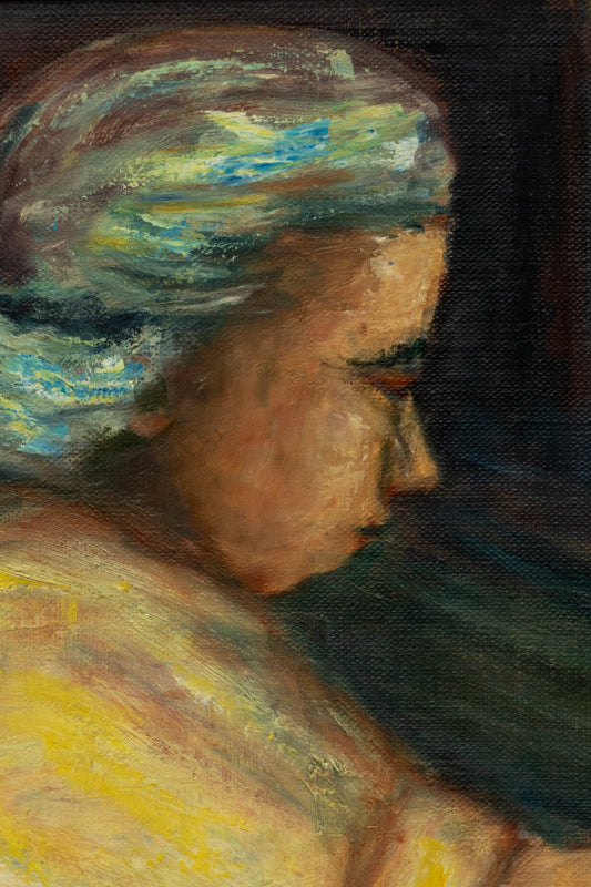 Untitled (Woman Cooking), Painting
