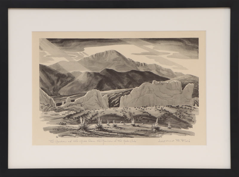 Garden of the Gods from the Garden of the Gods Club (Near Colorado Springs), Print, circa 1950