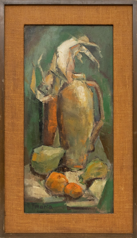 Still Life (#10) (Still Life of Bottles and Fruit), Painting