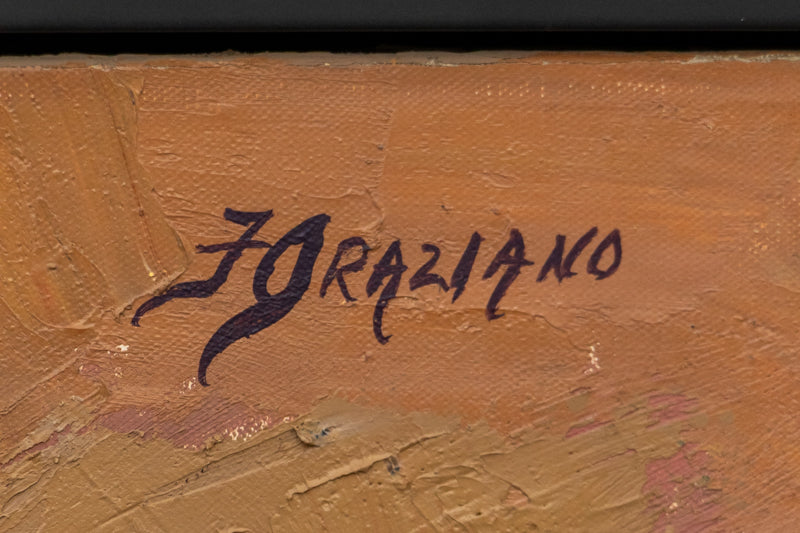Galaxie #122 (Abstract Composition in Mauve, Violet, Yellow, and Taupe), Painting, 1971