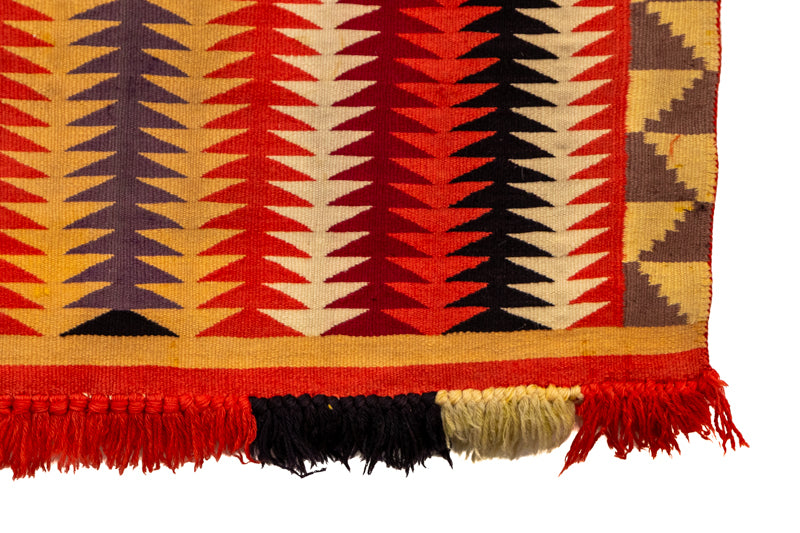 Germantown Single Saddle Blanket, circa 1880