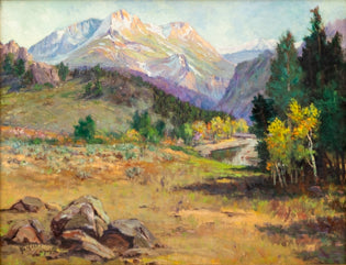 Raphael Lillywhite (1891-1958) artwork for sale. Colorado Landscape (Mountains in Autumn), Painting, circa 1920-1940, Denver, Colorado, Art Gallery)