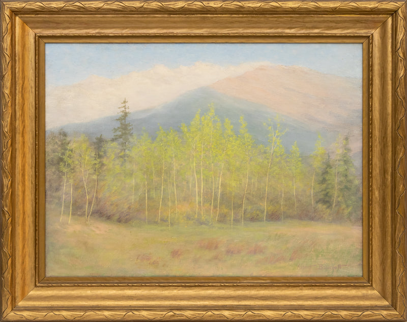 Aspen, Craig Meadows in Spring (Colorado), Painting, circa 1920