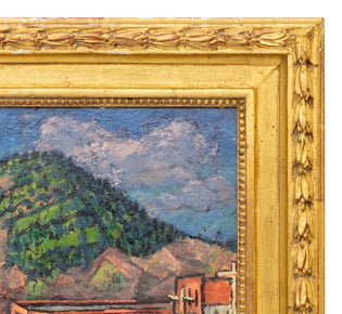 Colorado Mining Town, Early Sunday Morning, Painting, circa 1930-1950