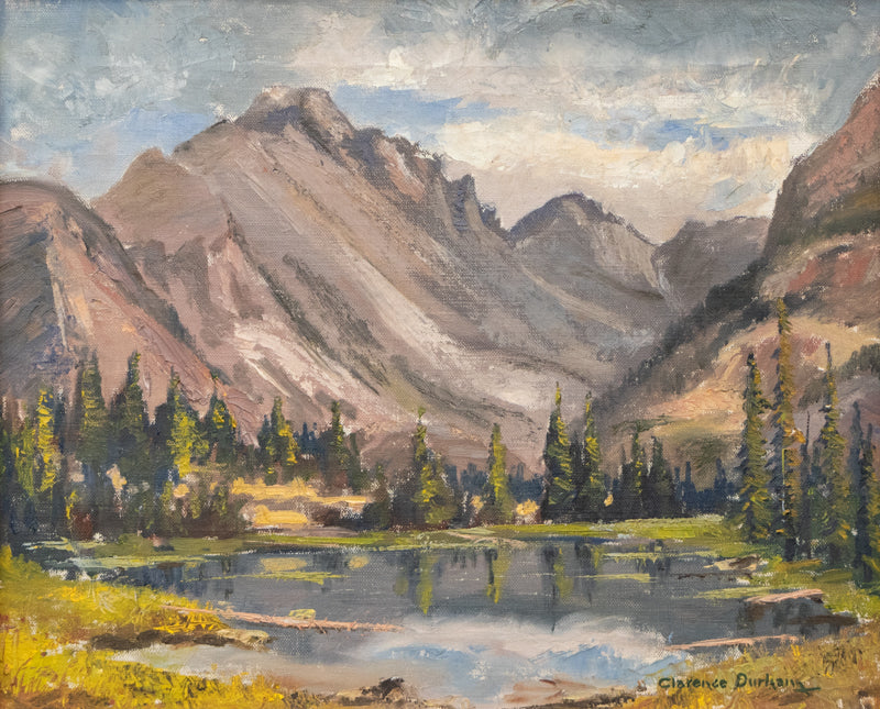 Clarence Durham (1904-1994) artwork for sale. Jenny Lake (Mountain Landscape), Painting, circa 1940-1960, Denver, Colorado, Art Gallery)