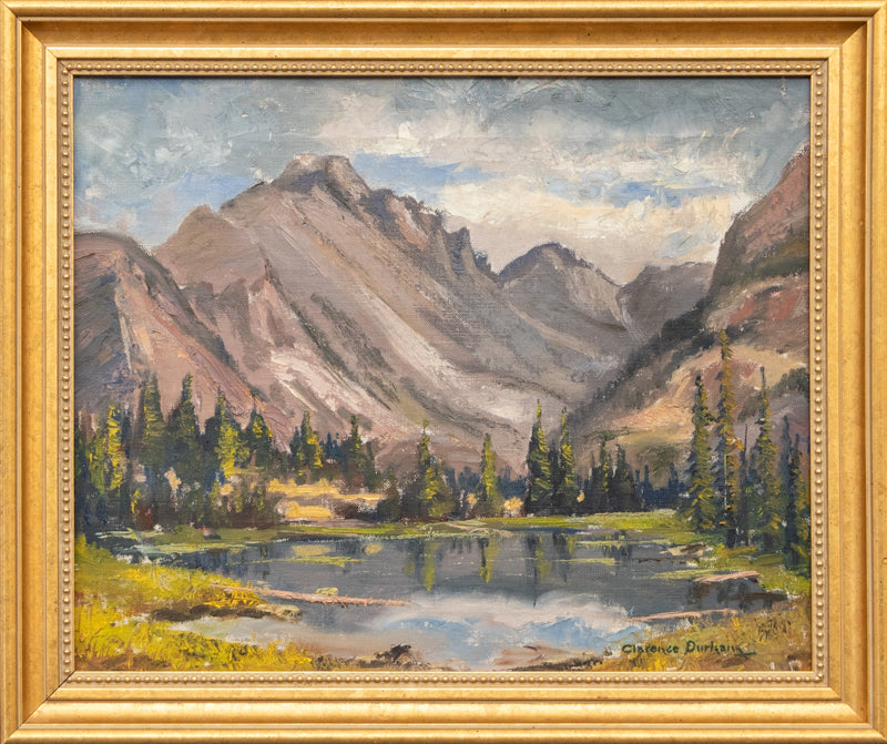 Jenny Lake (Mountain Landscape), Painting, circa 1940-1960