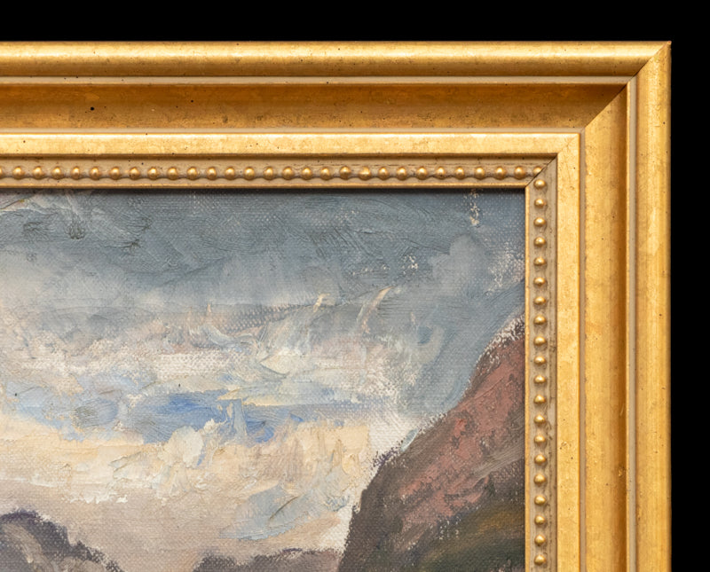 Jenny Lake (Mountain Landscape), Painting, circa 1940-1960