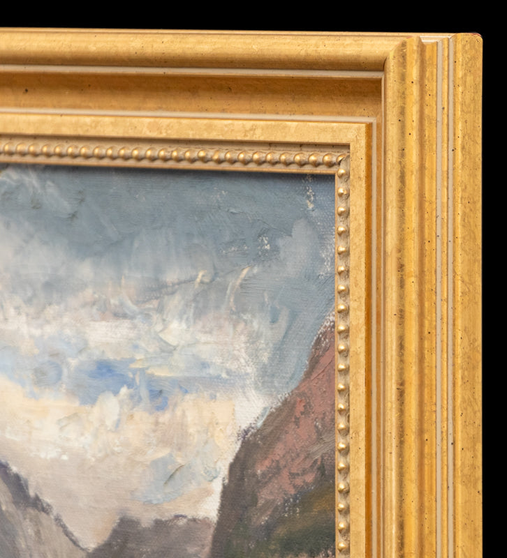 Jenny Lake (Mountain Landscape), Painting, circa 1940-1960