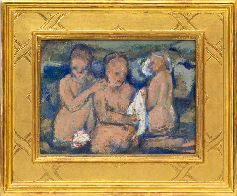 Three Bathers (Three Female Figures Bathing), Painting, circa 1940
