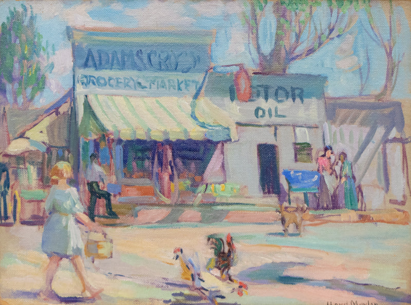 Lloyd Moylan (1893-1963) artwork for sale. Adams Crossing (Colorado Springs, Colorado), Painting, circa 1930-1940, Denver, Colorado, Art Gallery)