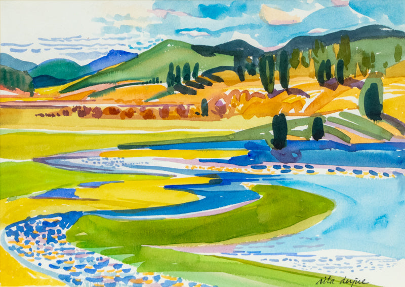 Rita Derjue (1934-2020) artwork for sale. Deer Creek (Colorado), Painting, 1995, Denver, Colorado, Art Gallery)