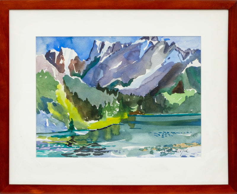 Lake Fucine, Julian Alps (Italy), Painting, 2001