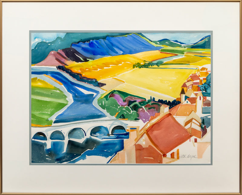 Dordogne River (France), Painting, 1995