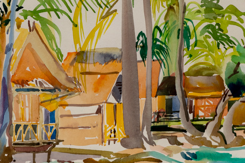 Kai Bae (Beach and Palm Trees in Kai Bae, Thailand), Painting