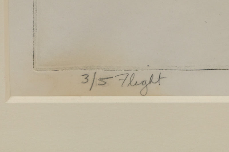 Flight (Geometric Abstraction in Black and White), Print, circa 1950