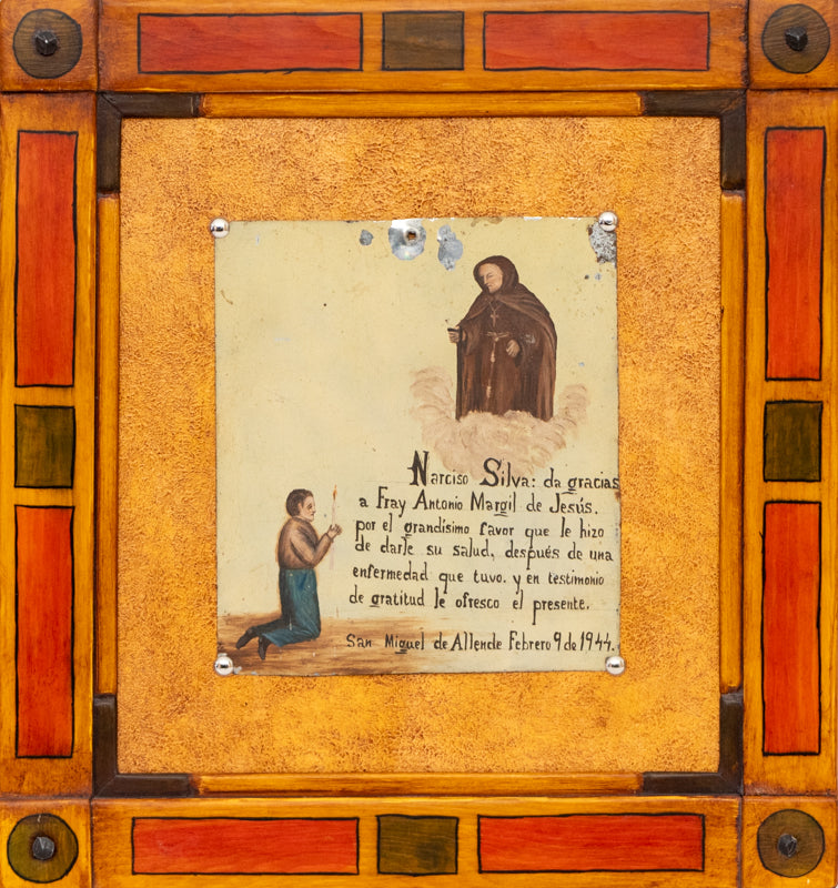 Ex Voto; Holy Tribute for the Return of Good Health, Retablo, 1944