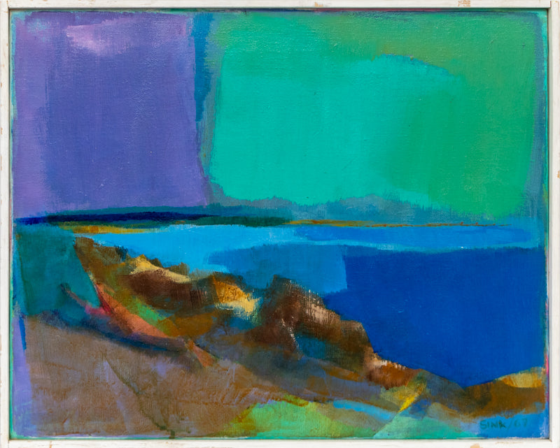 Rocky Shore, Painting, dated 1967