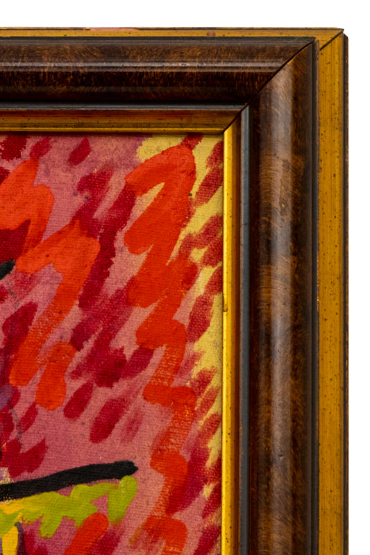 Rainy Day (Interior scene with Woman Reading), Painting, dated 1988