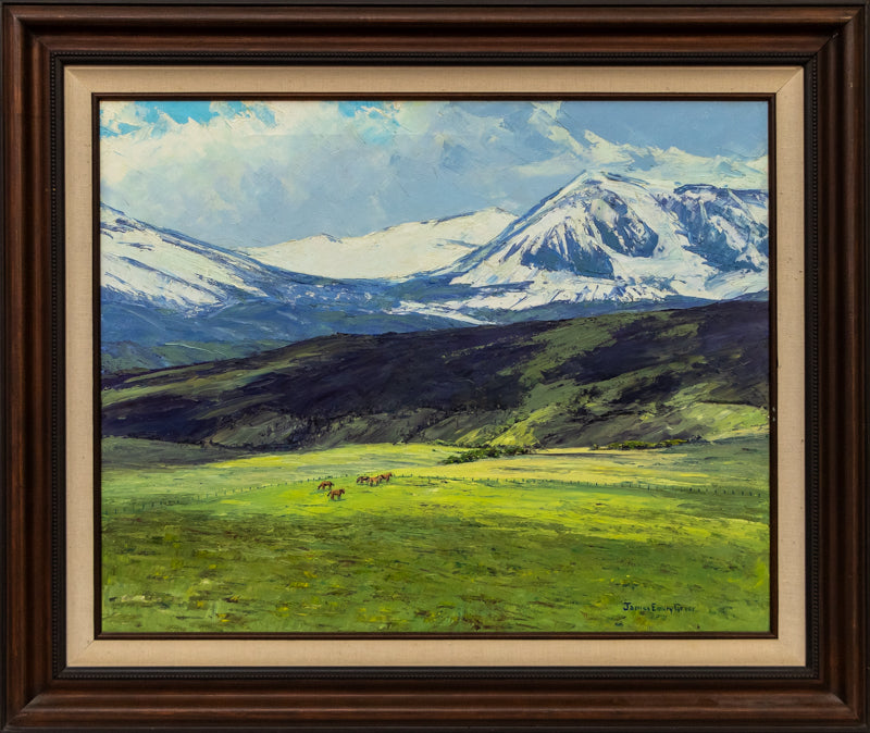 Lush Grazing, North Park, Painting, circa 1980