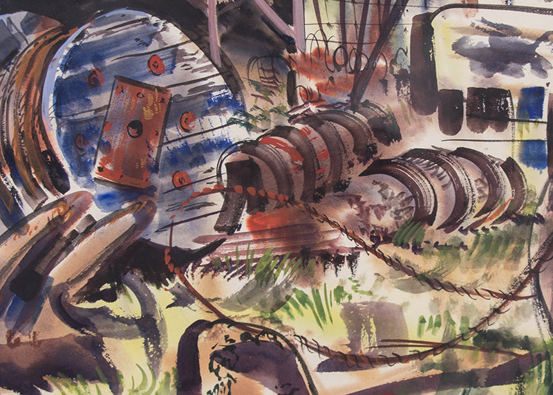 Untitled (The Yard), Painting, 1952