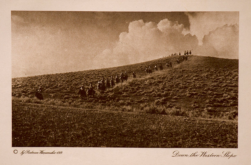 Joseph Dixon (1856-1926) artwork for sale. Down the Western Slope, Photogravure, copyright 1913, Denver, Colorado, Art Gallery)