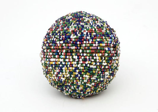 Sioux artwork for sale. Scatter Beaded Puberty Ball, circa 1890, Denver, Colorado, Art Gallery)