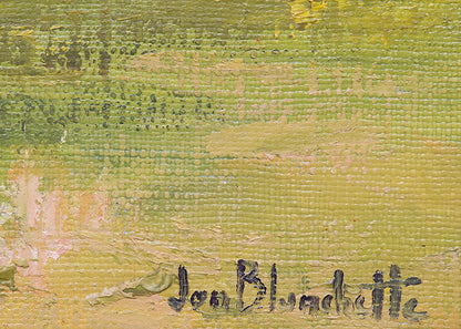 Mendocino Hippies (California Landscape with Campers), Painting, circa 1960
