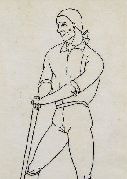 Illustration for Voltaire's Candide, Drawing, circa 1928