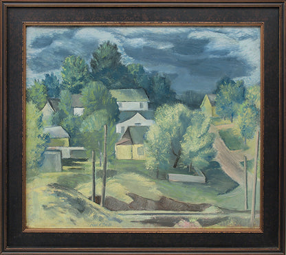 Untitled (Colorado Hill Town), Painting, circa 1940